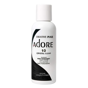 Adore Semi-Permanent Haircolor, 10 Crystal Clear 4 oz, Adult
