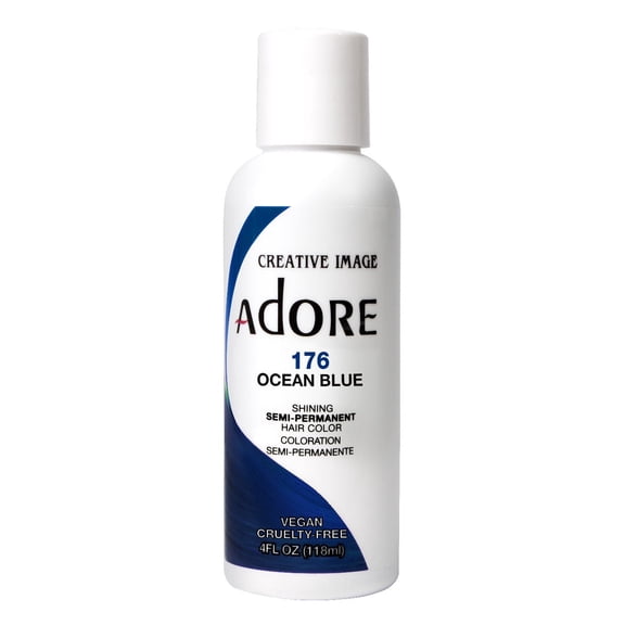 Adore Semi-Permanent Haircolor #176 Ocean Blue 4oz (Pack of 3)