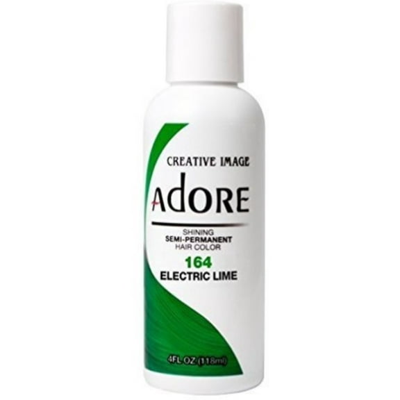 Adore Semi-Permanent Haircolor, Electric Lime 4 oz (Pack of 2)