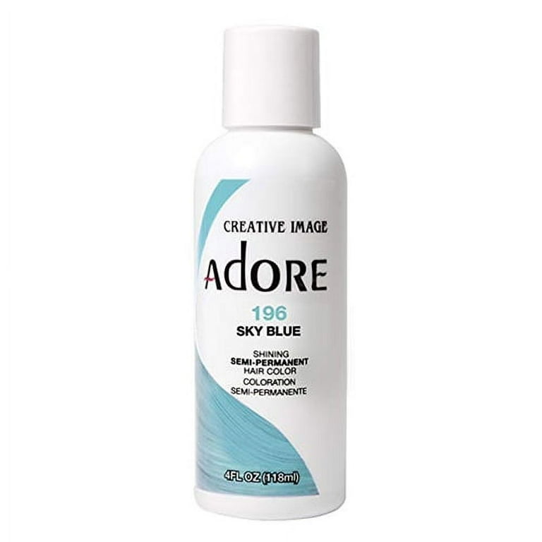 Adore Sky Blue Semi Permanent Haircolor 196 4 Oz 6 Pack Walmart