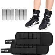 Adoreal Ankle Weights for Women Men 1 pair Adjustable Ankle Weights 1 2 3 LBS Metal Block with Separate Pockets Leg and Hand Weights For Walking Running ExercisesBlack