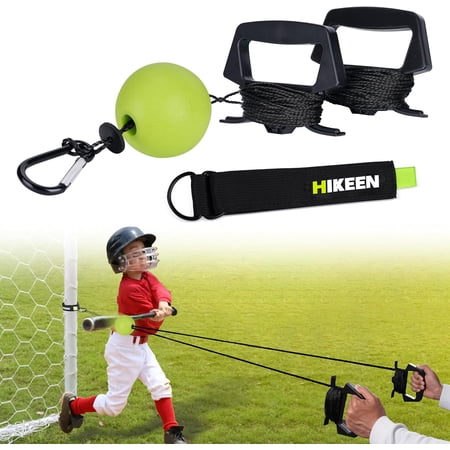 Adoreal Baseball Batting Trainer,Hitting Practice Equipment with 20m Rope,Outdoor Level Rebound Swing Trainer for All Age