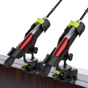 Adoreal Fishing Rod Holders for Boat, Fishing Boat Rod Holder with Track Mount, Rod Rack for Kayak Track System, 360 Degree Adjustable Fishing Pole Holders 2Pack