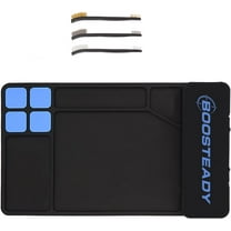 Adoreal Gun Cleaning Mat, Pistol Mat, Anti-Slip Rubber Gun Mat, Magnetic Pistol Cleaning Pad with Integrated Box 15.9" x 9.8"(Black)