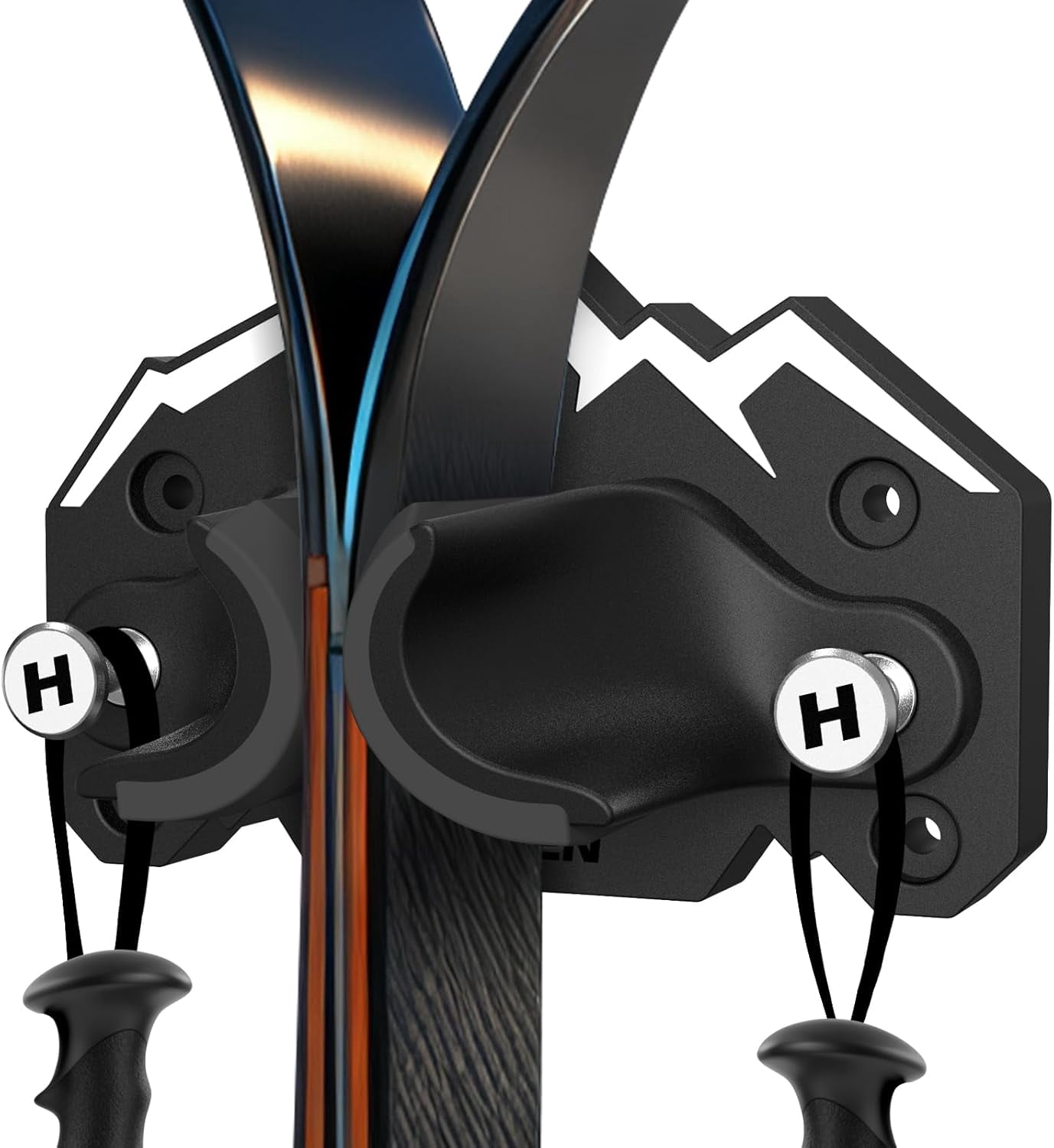 Snow Racer Wall Mount Adoreal Ski & Snowboard Wall Mount,Fits Any Ski or Snowboard, Ski Wall ...