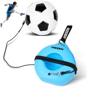 Adoreal Soccer Training Set with Metal Base Portable Solo Trainer Equipment with Rebound Ball-Popular Soccer Gift,Socce Skills Practice Aid for Outdoors Indoor(Blue)