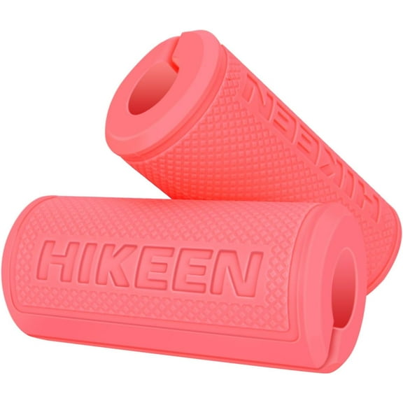 Adoreal Thick Bar Dumbbell Grips, Non Slip Hard Rubber Barbell Grips for Weight Lifting, Muscle Building - 2.25" Outer Diameter
