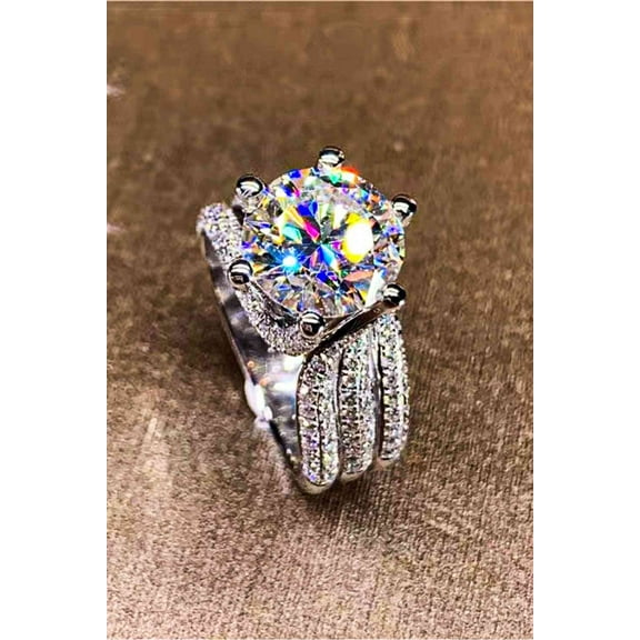 Adored 3 Carat Moissanite Three-Layer Ring