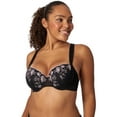 thumbnail image 1 of Adored by Adore Me Floral Embroidery and Mesh Sadie Push Up Bra, Sizes 34B-40DD, 1 of 9