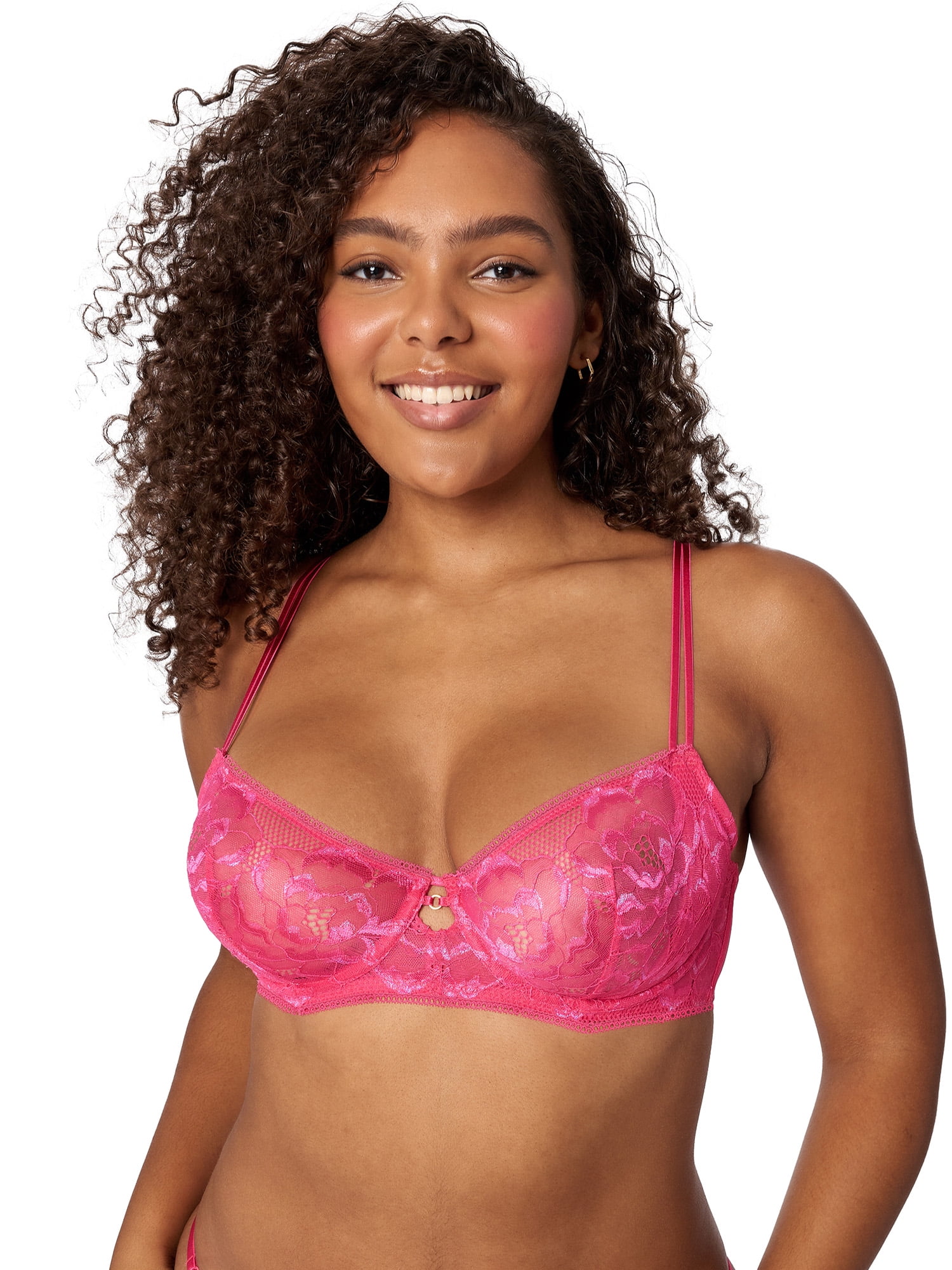 Adored by Adore Me Floral Lace Evalynn Unlined Bra, Sizes 34B-40DD