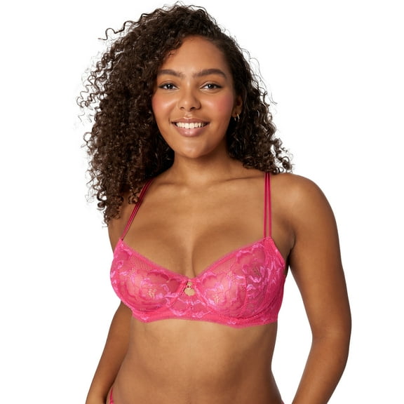 Adored by Adore Me Floral Lace Evalynn Unlined Bra, Sizes 34B-40DD