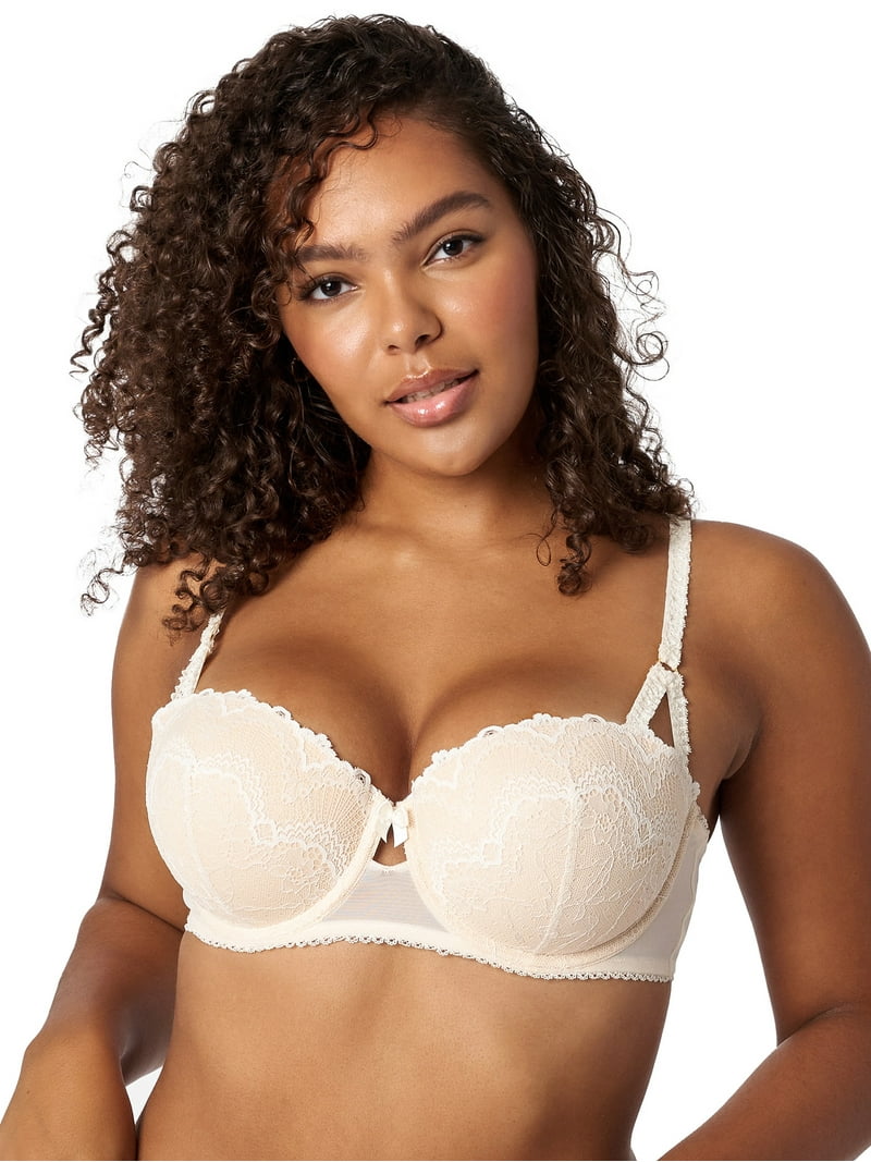 Baetty Lace Underwire Bra For Women - Unlined Minimizer, Full Coverage, 34C-44DDD, Style 5122