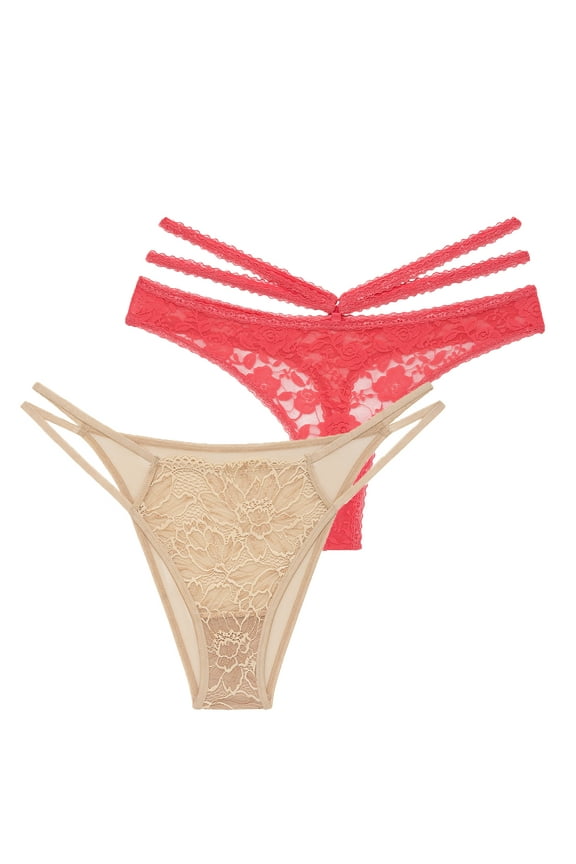 Women’s Marley Strappy Thong and Elizabeth Brazilian Underwear, 2-Pack, Sizes S-XXXL