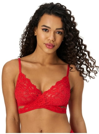 Adored by Adore Me Women’s Jenny Unlined Racerback Lace Longline Bralette,  Sizes up to 3XL
