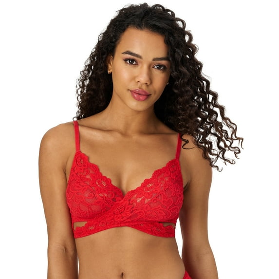 Adored by Adore Me Women’s Blythe Lace Unlined Bralette With Adjustable Straps, Sizes S-3X