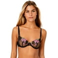 thumbnail image 1 of Adored by Adore Me Women’s Jamilla Unlined Underwire Mesh with Embroidery Bra, 1 of 5