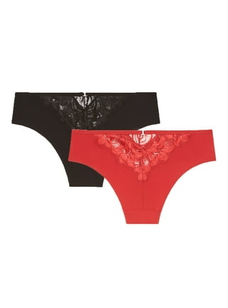 Adored by Adore Me Women's Blythe Thong Underwear, 2-Pack, Sizes up to XXXL  