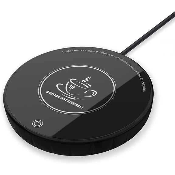 Adorer Smart Coffee Mug Warmer with Auto Shut Off for Home Office Desk Use,Touch Control Tech Safety and Smart Temperature Settings (Black)