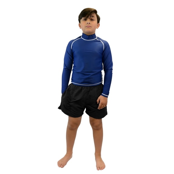 Adoretex Boy's Board Shorts Swimsuit (M0005Y) - Black - Medium