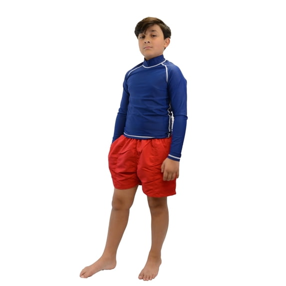 Adoretex Boy's Board Shorts Swimsuit (M0005Y) - Red - Large