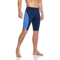 thumbnail image 1 of Adoretex Boy's/Men's Athletic Polyester Jammer Swimsuit (MJ016) - Navy/Blue - 32, 1 of 5