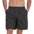 thumbnail image 1 of Adoretex Men's Solid Swim Board Shorts with Mesh Liner, Elastic Waistband Swim Trunks with Two Side Pockets for Adult - M0002 - Black - S, 1 of 6