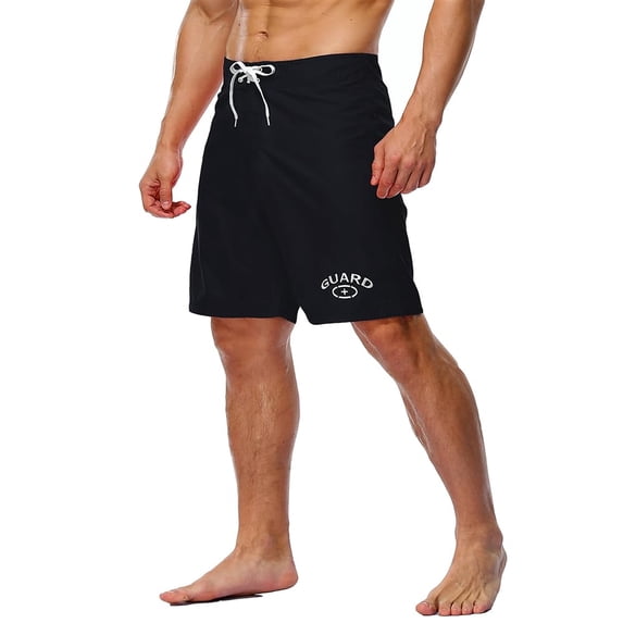 Adoretex Men's Guard Board Short Swimsuit (MG008) - Black - 30