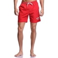 thumbnail image 1 of Adoretex Men's Guard Mesh Lining Pockets Swim Trunks Swimsuit (MG012) - Red - XXXL, 1 of 5
