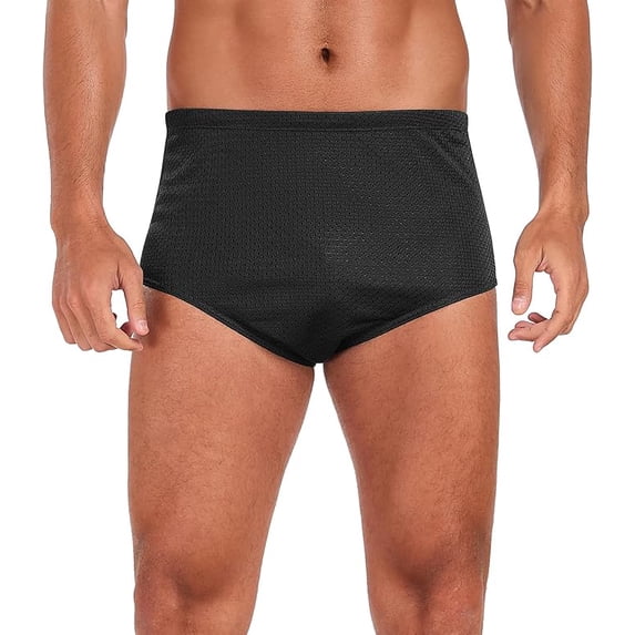 Adoretex Men's Poly Mesh Training Drag Swimsuit (MT001) - Black - 24