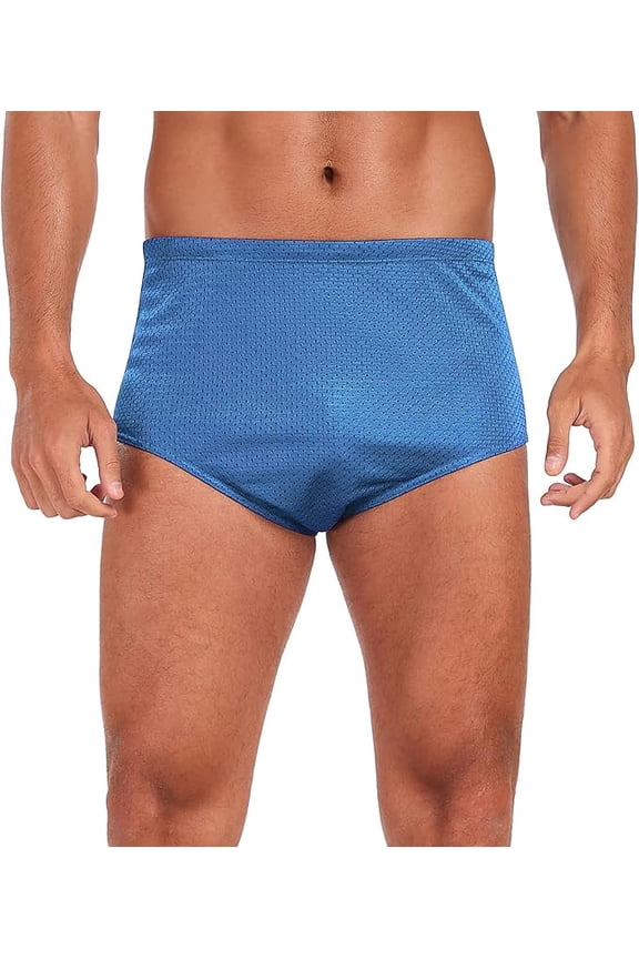 Men's Poly Mesh Training Drag Swimsuit (MT001) - Blue - 34