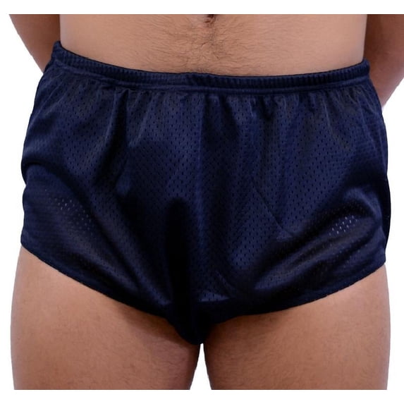 adoretex men's poly mesh training drag swimsuit (mt001)- black - 26