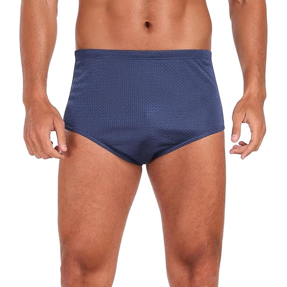 Adoretex Men's Poly Mesh Training Drag Swimsuit (MT001) - Navy - 36