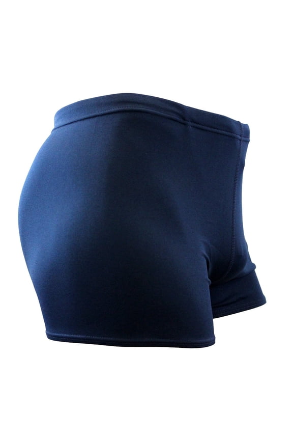 Men's Polyester Solid Square Leg Swimsuit (MS002) - Navy - 32