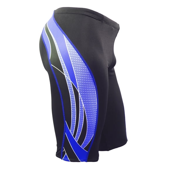 Adoretex Men's Side Wings Jammer Swimsuit (MJ009) - Black/Blue - 22
