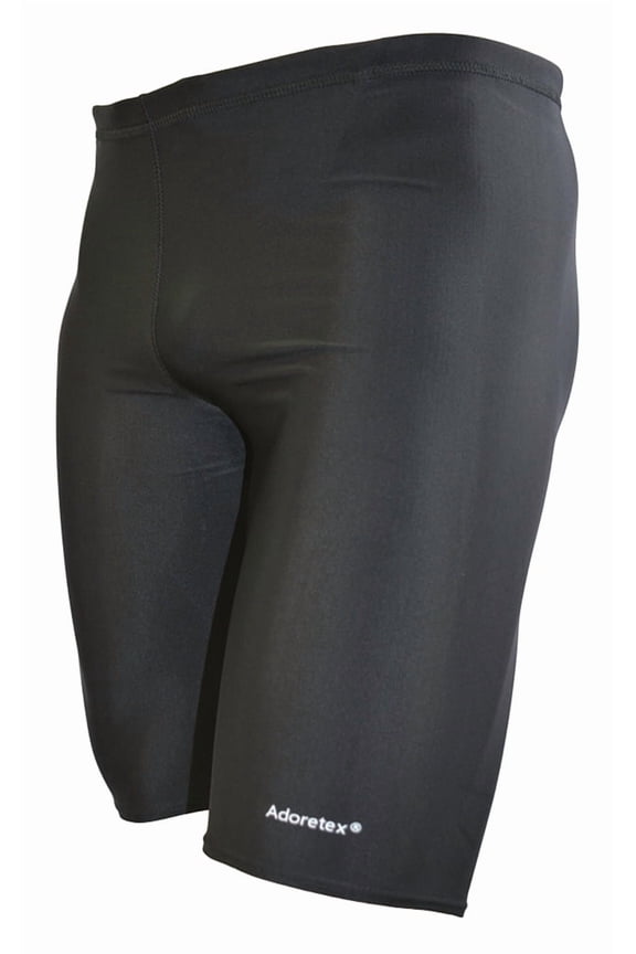 Men's Solid Jammer Swimsuit (MJ001) - Black - 34