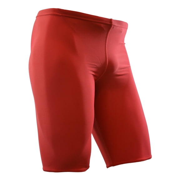 Adoretex Men's Solid Jammer Swimsuit (MJ001) - Red - 28