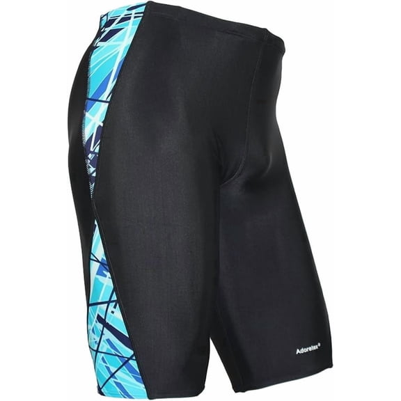 Adoretex Men's Spice Jammer Swimsuit (MJ011) - Black/Teal - 36