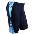 thumbnail image 1 of Adoretex Men's Spice Jammer Swimsuit (MJ011) - Black/Teal - 38, 1 of 5