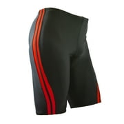 Adoretex Men's Splice Jammer Swimsuit (MJ004) - Black/Red - 34