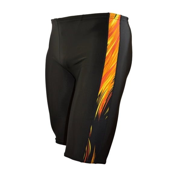 Adoretex Men's Sunfire Spice Jammer Swimsuit (MJ006) - Black/Gold - 38