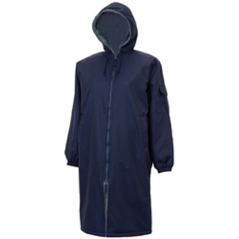 Adoretex Unisex Solid Faux Fur Lining Swim Parka (PK003) Navy