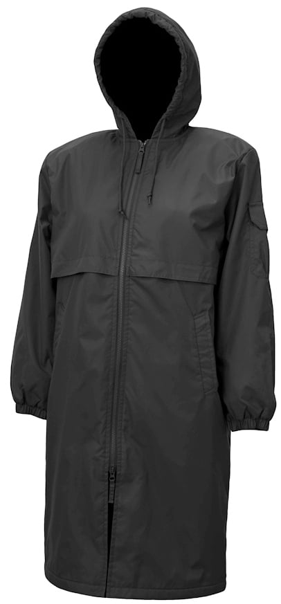 Hood Adoretex Parka Adoretex Unisex Solid Swim Parka PK006 Black