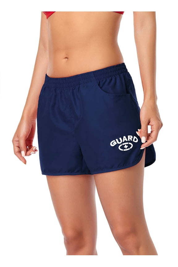 Women's Guard 3" Athletic Board Short with Liner (FGB015) - Navy - Medium