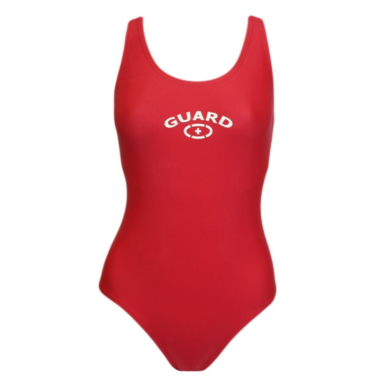 Adoretex Women s Guard Xtra Life Lycra Fit Back One Piece Swimsuit with Soft Cups in Red Size 42 Walmart