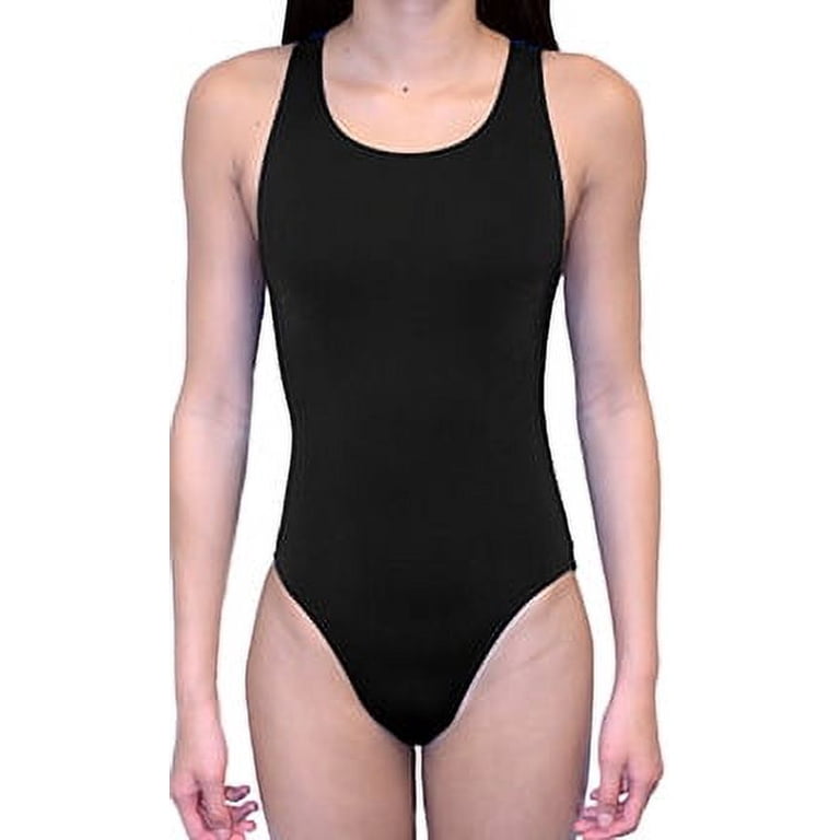 Adoretex Women's Polyester Wide Strap One-Piece Training Swimsuit