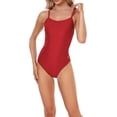 thumbnail image 1 of Adoretex Girl's/Women's Solid Pro One-Piece Athletic Sports Racing Swimsuit Swimwear (FN001)-Red-24, 1 of 5