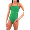 thumbnail image 1 of Adoretex Women's Solid Tie-Back One-Piece Swimsuit in Kelly Green, Size 38, 1 of 5