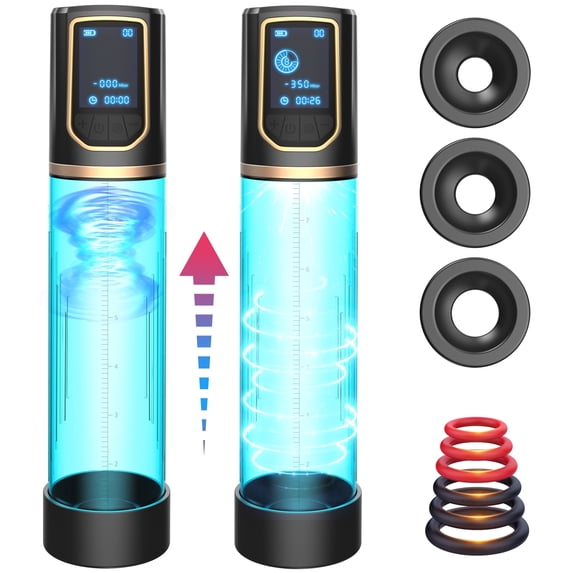 NCTTRP Rechargeable Vacuum Wellness Device with 8 Adjustable Modes, 11 Count, Black