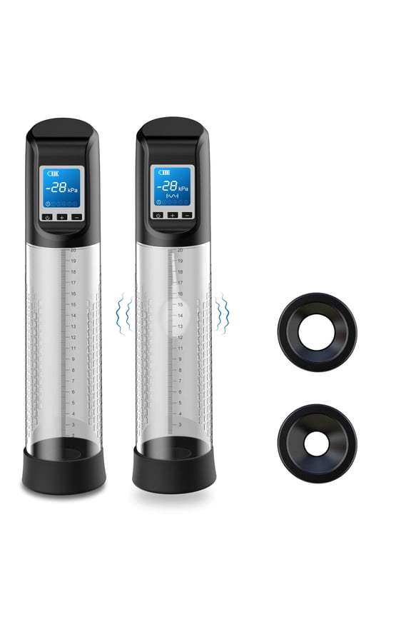 Rechargeable Penis Pump for Men with LED Display and USB Charging, Adjustable Settings