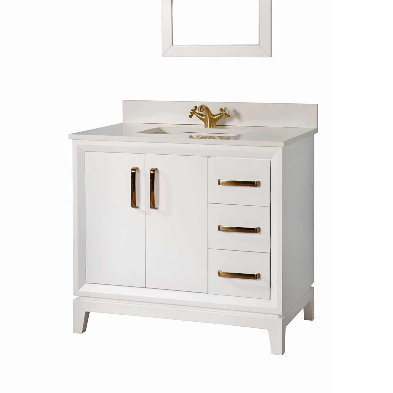 Wyndham Collection Centra 36 inch Single Bathroom Vanity in Espresso